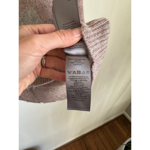 Zadig & Voltaire Marcus Heart Destroyed Pink Cashmere Sweater Small NWT - Picture 9 of 10